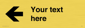 Custom Directional signage arrow left