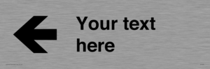 Custom Directional signage arrow left