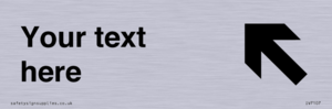 Custom Directional sign arrow up left - symbol right