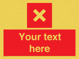 Custom red background, square with cross