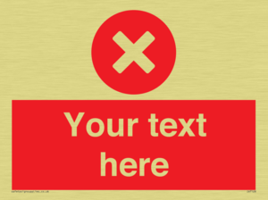 Custom red background, circle with cross