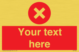 Custom red background, circle with cross