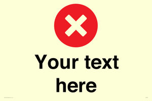 Custom plain background, red circle with a cross