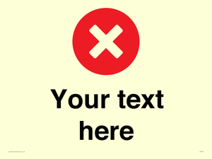 Custom plain background, red circle with a cross