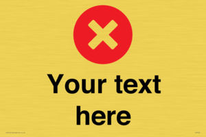 Custom plain background, red circle with a cross