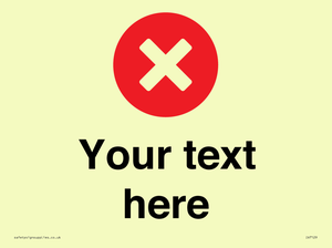 Custom plain background, red circle with a cross