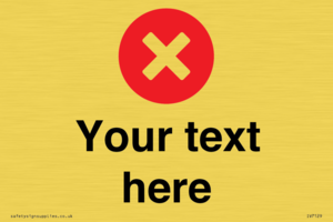 Custom plain background, red circle with a cross