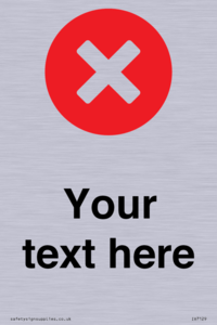 Custom plain background, red circle with a cross