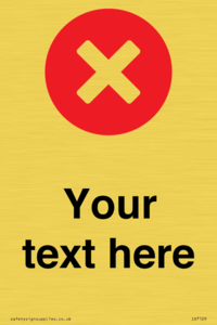 Custom plain background, red circle with a cross