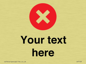 Custom plain background, red circle with a cross