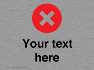 Custom plain background, red circle with a cross