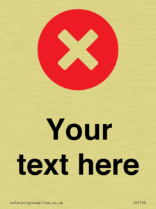 Custom plain background, red circle with a cross