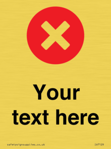 Custom plain background, red circle with a cross