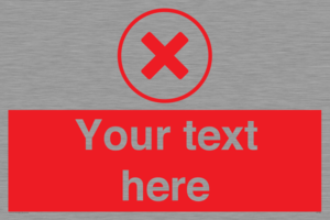 Custom red background, red cross in circle