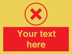 Custom red background, red cross in circle