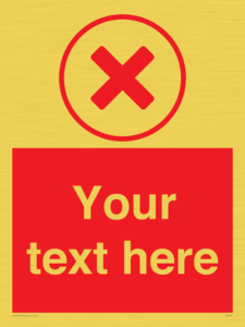 Custom red background, red cross in circle