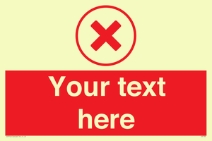 Custom red background, red cross in circle