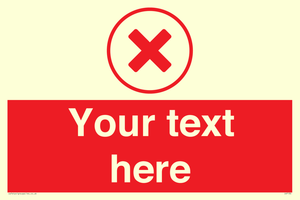 Custom red background, red cross in circle