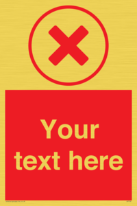 Custom red background, red cross in circle