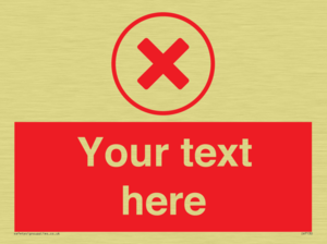 Custom red background, red cross in circle