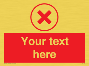 Custom red background, red cross in circle