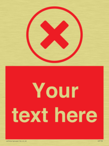 Custom red background, red cross in circle