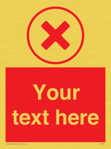 Custom red background, red cross in circle