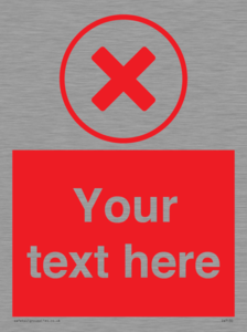 Custom red background, red cross in circle