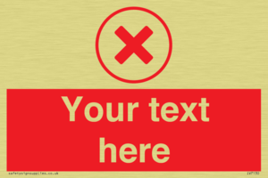 Custom red background, red cross in circle