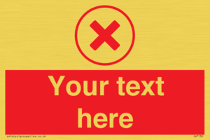 Custom red background, red cross in circle