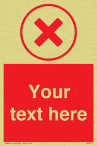 Custom red background, red cross in circle