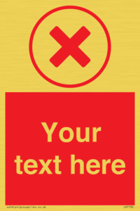 Custom red background, red cross in circle