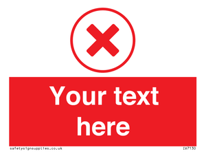 Custom red background, red cross in circle