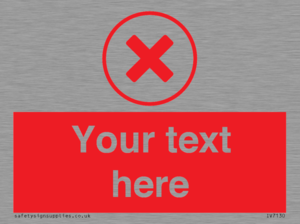 Custom red background, red cross in circle