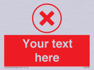 Custom red background, red cross in circle