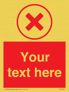 Custom red background, red cross in circle