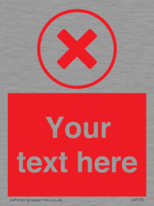 Custom red background, red cross in circle