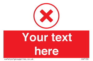 Custom red background, red cross in circle