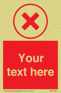 Custom red background, red cross in circle