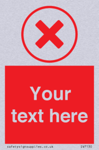 Custom red background, red cross in circle