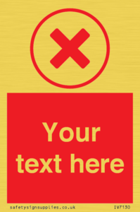 Custom red background, red cross in circle