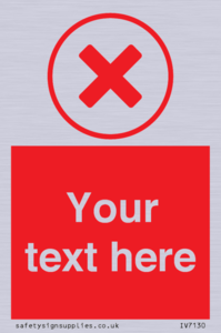 Custom red background, red cross in circle