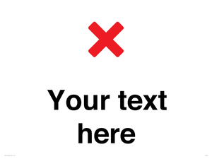 Custom plain background, red cross