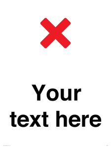 Custom plain background, red cross