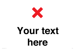 Custom plain background, red cross