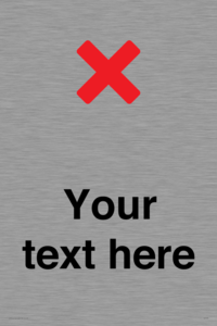 Custom plain background, red cross