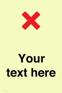 Custom plain background, red cross