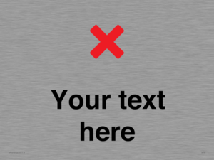 Custom plain background, red cross