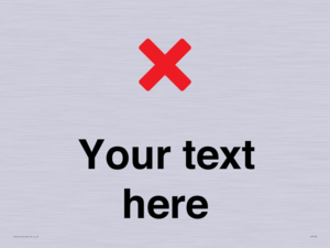 Custom plain background, red cross