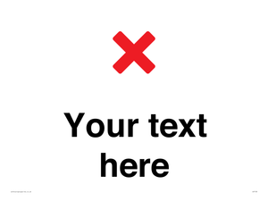 Custom plain background, red cross